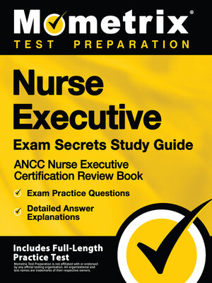 cover image of Nurse Executive Exam Secrets Study Guide